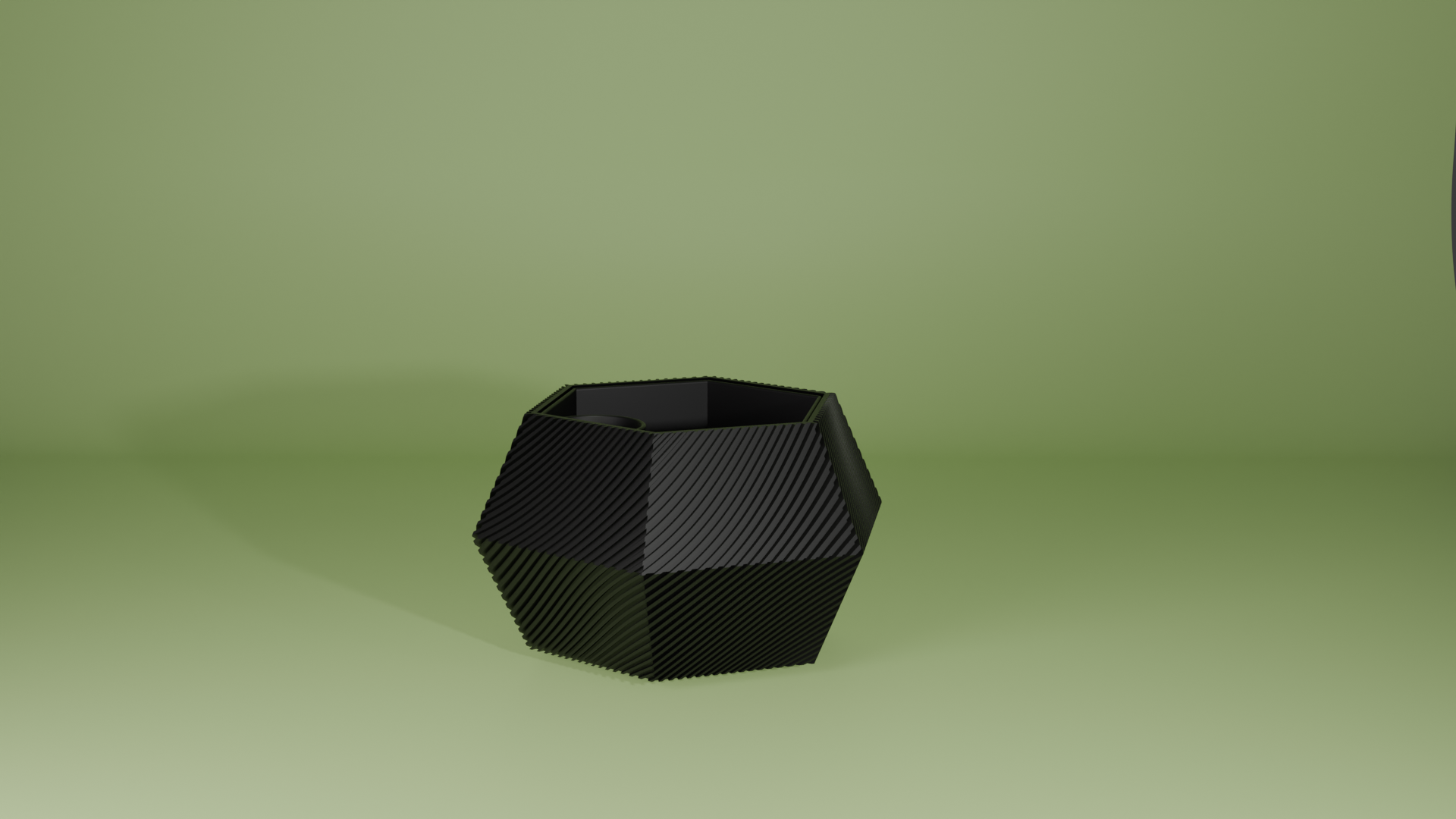 Hex Self Watering Pot Plant