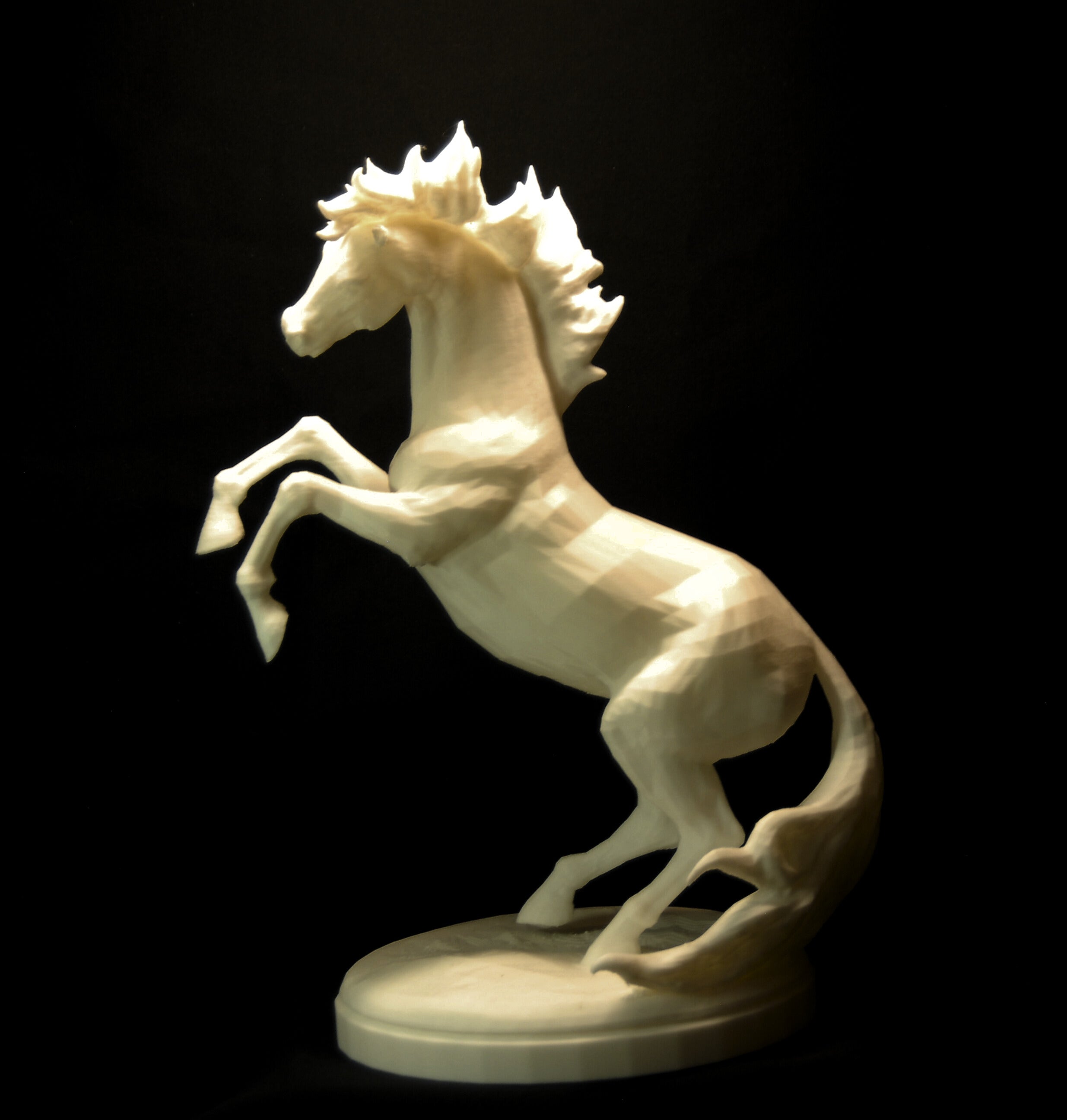 Rearing Horse Statue