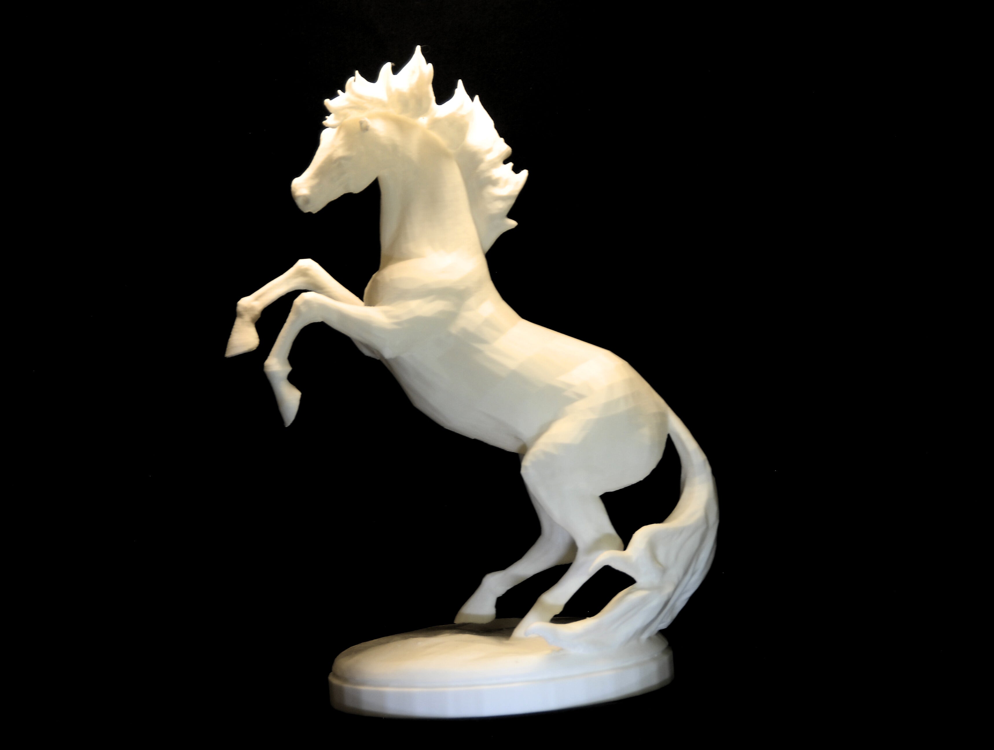 Rearing Horse Statue